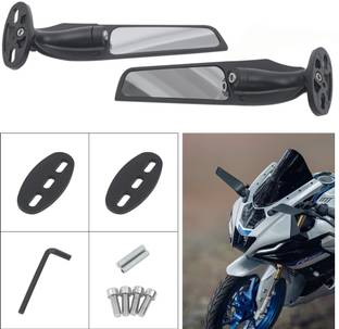SMOXY Manual Rear View Mirror For Yamaha, Honda, Suzuki, BMW, Universal For Bike Universal For Bike