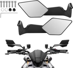 automunk Manual Rear View Mirror For KTM, Yamaha, Suzuki Universal For Bike