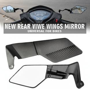 SMOXY Manual Rear View Mirror For Yamaha, Honda, Suzuki, BMW, Universal For Bike Universal For Bike