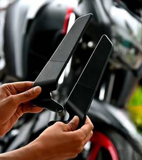 Durior Manual Rear View Mirror For Hero, Honda, KTM, Bajaj, Suzuki, Yamaha, Royal Enfield, Universal For Bike Universal For Bike