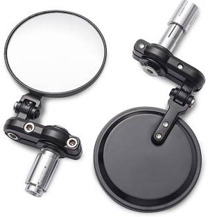 Miwings Manual Rear View Mirror For Universal For Bike Universal For Bike