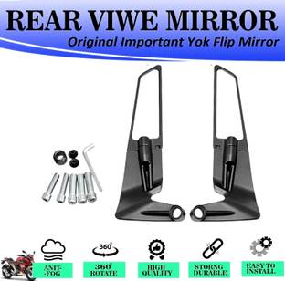 Pious Manual Rear View Mirror For Yamaha Universal For Bike