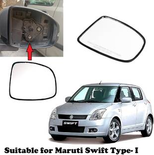 OOLTAH PAHIYA Manual Driver Side, Rear View Mirror For Maruti Suzuki Swift