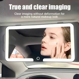 rich mart Manual Vanity Mirror For Universal For Car 1 Series