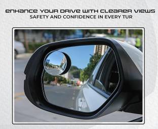 DeoDap Manual Blind Spot Mirror For Universal For Car Universal For Bike