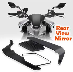 स्मॉक्सी मैनुअल रेयर व्यू मिरर Yamaha, Honda, Suzuki, BMW, Universal For Bike Universal For Bike के लिए