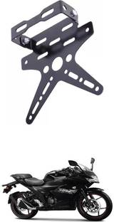 E-Shoppe REAR NUMBER PLATE STAY SMALL AND TAIL TIDY VISOR (BLACK) For Gixxer SF 150 Bike Number Plate