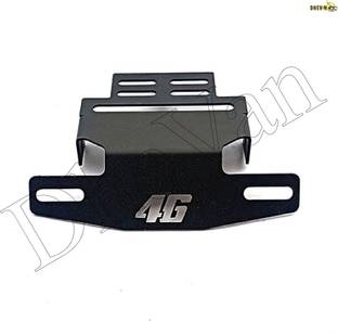 DheVan Motorcycle Bike CNC Number Plate 46 Frame Holder Tail Tidy NP-01B Bike Number Plate