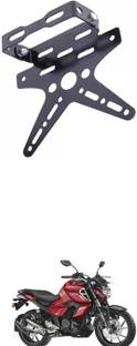 E-Shoppe REAR NUMBER PLATE STAY SMALL AND TAIL TIDY VISOR (BLACK) For FZ-S FI Bike Number Plate