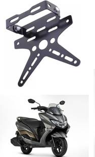E-Shoppe REAR NUMBER PLATE STAY SMALL AND TAIL TIDY VISOR (BLACK) For Burgman Street Bike Number Plate