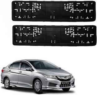 Vagary Standard Size Car Number Plate Frame/Licence Plate Covers for Honda City i-Dtec Car Number Plate