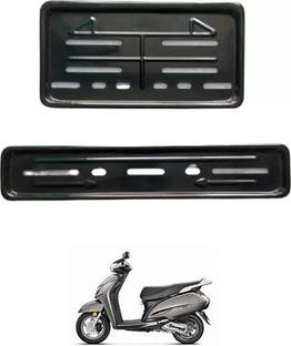 E-Shoppe Bike Number Plate Frame (Front & Back) For Activa 125 Bike Number Plate
