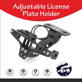 Huims Heavy Quality Motorcycle Bike CNC Adjustable Number Plate Frame Holder Tail Tidy Bike Number Plate