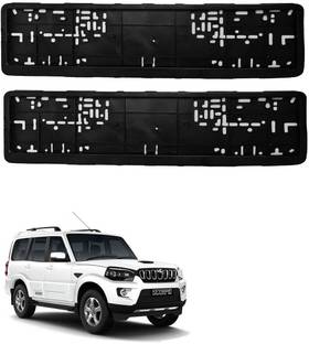 Vagary Standard Size Car Number Plate Frame/Licence Plate Covers for Mahindra Scorpio Car Number Plate