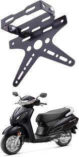 E-Shoppe REAR NUMBER PLATE STAY SMALL AND TAIL TIDY VISOR (BLACK) For Activa 6G Bike Number Plate