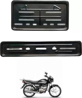 E-Shoppe Bike Number Plate Frame (Front & Back) For Splendor Bike Number Plate