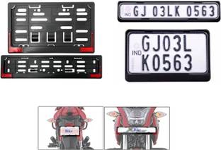 spaziogold Bike Number Plate Frame (Standard Size for All Bikes) (Front & Back) Bike Number Plate