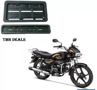 Redtize HERO SPLENDOR BLACK ACCENT NUMBER PLATE COVER Bike Number Plate