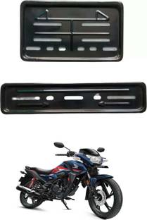 E-Shoppe Bike Number Plate Frame (Front & Back) For SP 125 Bike Number Plate