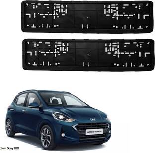Vagary Standard Size Car Number Plate Frame/Licence Plate Covers for Hyundai I10 nios Car Number Plate