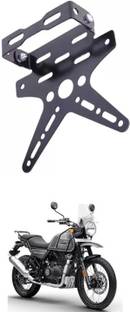 E-Shoppe REAR NUMBER PLATE STAY SMALL AND TAIL TIDY VISOR (BLACK) For Himalayan Bike Number Plate