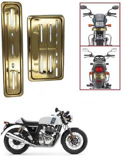 Znee Smart Bike Number Plates Frame Holders)-Front and Back for Continental GT 650 Bike Number Plate