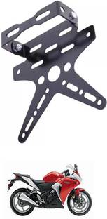 E-Shoppe REAR NUMBER PLATE STAY SMALL AND TAIL TIDY VISOR (BLACK) For CBR 250R Bike Number Plate
