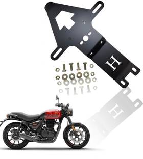 Moto Genius Metal Tail Tidy Number Plate Holder for Royal Enfield Hunter 350 Bike Number Plate