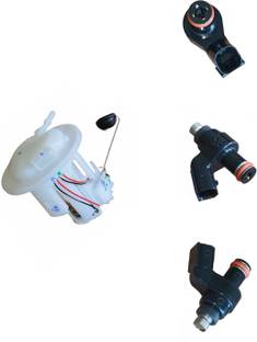 RYL Royal Combo Set Of Fuel Pump Assembly & Fuel Injector Of Hero Glamour Fi Models (Models Before 2014) Inline Oil Filter