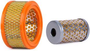 TRP Traders BS4 AIR FILTER / OIL FILTER COMPATIBLE FOR BULLET BS4 Bullet Air Filter & Oil Filter (All 350cc Models) Inline Oil Filter