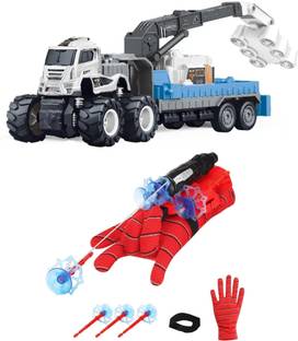 deoxy Spider Web Shooters Toy for Kids Fans,Big Truck Toys with Friction Powered