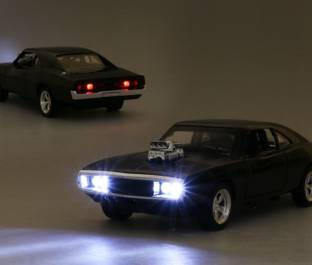 Zuuluzrs Fast And Furious Metal Pull Back Die-cast Car Model with Sound Light Mini