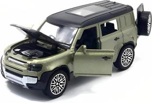 SABIRAT Rover Defender Simulation Metal Car, Openable Doors, Realistic Design, Pull Back