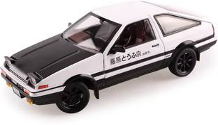 FLYSKY 1/32 Toyota Trueno AE86 Initial D Model Car, Zinc Alloy Pull Back Toy Car