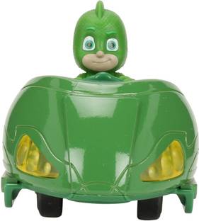 Pj Masks Diecast Mission Racer Gekko Action Figure Toy Playset for Kids with Light and Sound Effect