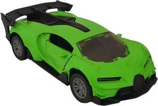 Shree Jee BUGATTI MODEL WORLD RACING CAR DOOR OPENABLE PULL BACK ACTION (PACK OF 1)