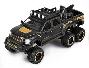 ZHASK Alloy Die Cast Metal Car Pull Back 1:24 Raptor Toy