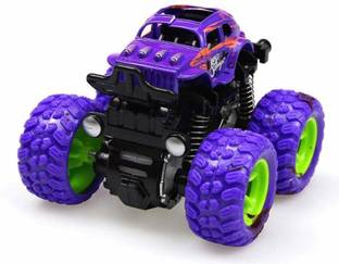 TOYSICK Mini Monster Truck Pull Back Cars Toys, 360 Degree Stunt Car