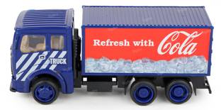 FIDDLERZ Pull Back Cola Truck for Kid with Storage Compartment Outdoor Toy for Boy & Girl