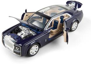 Magicwand Die-Cast 1:24 Scale Rolls Royce Sweptail Pull Back Sedan with Blinking Lights