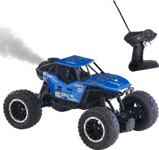 HASHONE Remote Control Car | 27MHz Rock Crawler Monster Truck with Smokey Effect