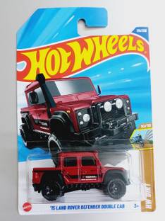 HOT WHEELS C4982 15 LANDE ROVER DEFENDER DOUBLE CAB 10/10 DIE CAST TOY CAR MAINLINE K CASE
