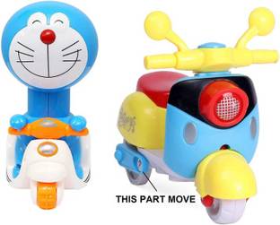 K A Enterprises 2 Pcs Combo Set 1Doraemon Scooter+1Mini Scooter(2 PCS)