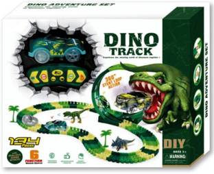 Bestie Toys Dinosaurs Tracks with 2.4 GHz Lights & Sound Remote Control Car