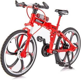 CrazyBuy Finger Racing Bicycle Mountain Bike Cake Topper Mini (Multicolor, Pack of: 1)