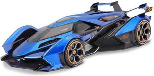 Devdhan 1:24 Lambo V12 Vision Gran Turismo Metal Sports Car Model with Sound Light Toy