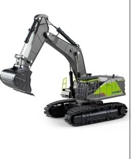 NIJEK STORE Friction Powered Construction Excavator Truck Pull Along Vehicle JCB Toy for Kid