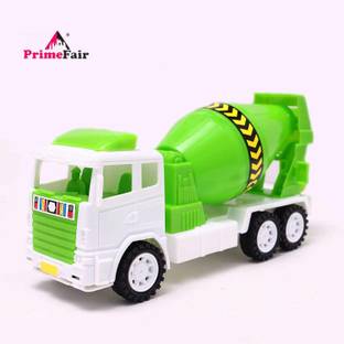 PRIMEFAIR Push and Go Run Fast Cement Mixer Tanker Truck Toy for Kids