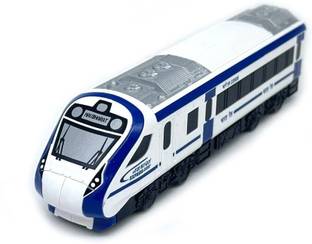AR KIDS TOYS Nav Bharat Blue Express Pull Back Toy Train for Kids