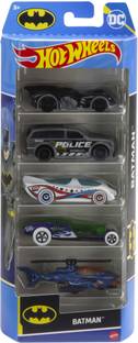 HOT WHEELS 1:64 Scale Batman-Themed Toy Vehicles
